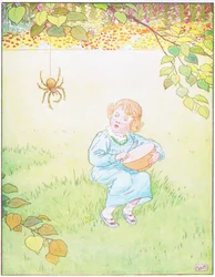 Petite Miss Muffett: il est venu une grosse araignée